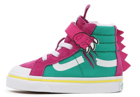 Vans Visoke tenisice za djevojčice TD Dino SK8-Hi Reissue 138 V dino fuchsia red/pepper green (VN0A4TZLARL)