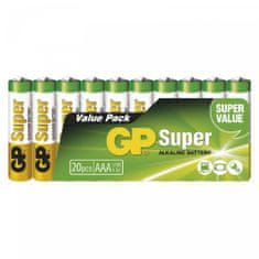 GP Super LR03 baterije, AAA, 20 komada