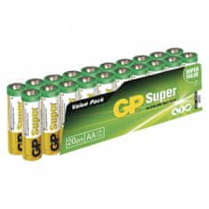 GP SUPER alkalne baterije, AA, LR6, 20 komada