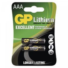 GP litijeva baterija, AAA, FR03, 2 kom