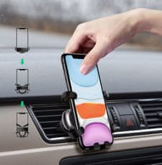 Ugreen Gravity držač za telefon u automobilu crne boje