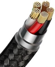 BASEUS CALXC-KG2 podatkovni kabel, 2,4 A, brzo punjenje, 1 m, Lightning, crni