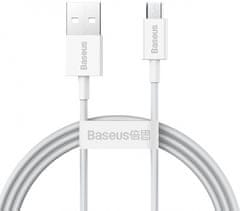 BASEUS CAMYS-02 podatkovni kabel, MicroUSB, 1 m, 2 A, brzo punjenje, bijela