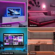 Lepro WIFI 5m Set LED traka RGB IP20 - glazba