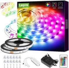 Lepro Set LED trake 10m promjenjive boje - glazbene