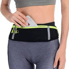 Netscroll Tanka sportska torbica za trčanje, vodootporni podesivi pojas s reflektirajućim detaljima, uniseks model za trkače, bicikliste i putovanja, PocketBelt