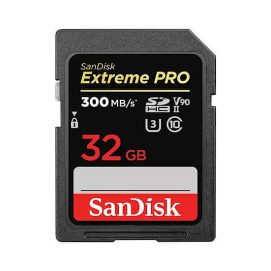 SanDisk SDHC kartica 32 GB Extreme Pro, 300/260MB/s, UHS-II Speed Class 3 (U3)