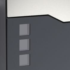 Wiltec Poštanski sandučić s antracitom + inox 2 jaz