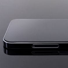 WOZINSKY SET 2x Kaljeno staklo za cijeli zaslon s okvirom za iPhone 15 Pro Max crno