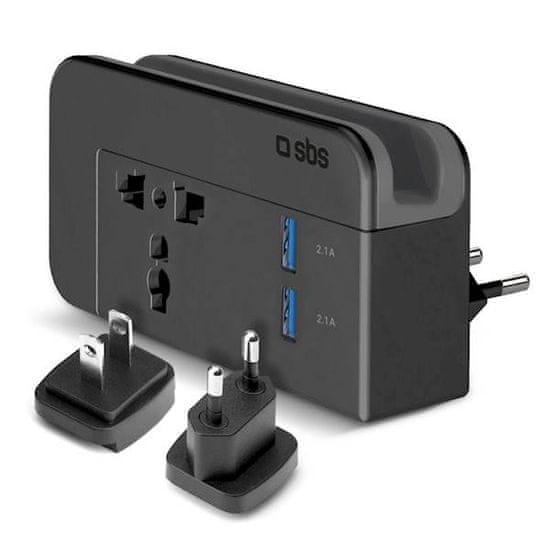 SBS adapter, međunarodni, 2x USB, EU/US/UK