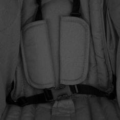 Vidaxl Dječja kolica za blizance tamnosiva čelična