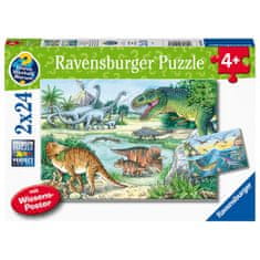 Ravensburger dinosauri u prirodnom okruženju, 2x24 dijela
