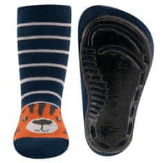 EWERS čarape za dječake ABS - tigar, neklizajuće, tamno plava, 18-19 (221219)