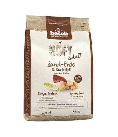 Bosch Plus Adult hrana za pse, bez žitarica, 2,5 kg, patka & krumpir