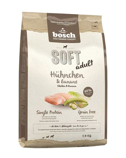 Bosch Plus Adult hrana za pse, bez žitarica, 2,5 kg, piletina & banana
