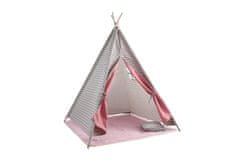Aga4Kids Dječji Teepee Sivo-ružičasti