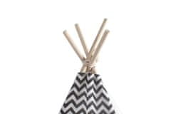 Aga4Kids Dječji Teepee ZigZag Bijeli