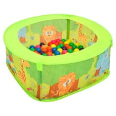 Vidaxl Suhi bazen s 50 loptica za djecu, 75x75x32 cm