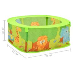 Vidaxl Suhi bazen s 50 loptica za djecu, 75x75x32 cm