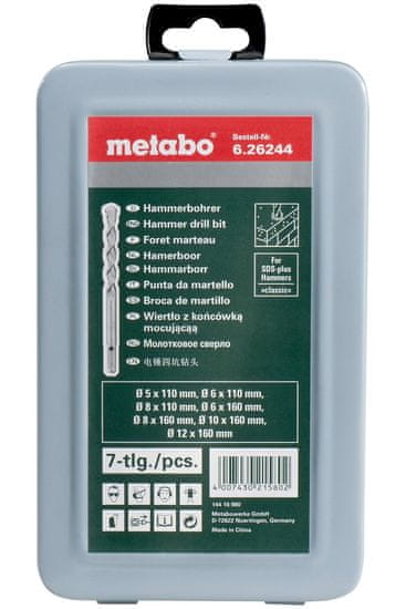 Metabo 7-dijelni set SDS Plus svrdla (626244000)