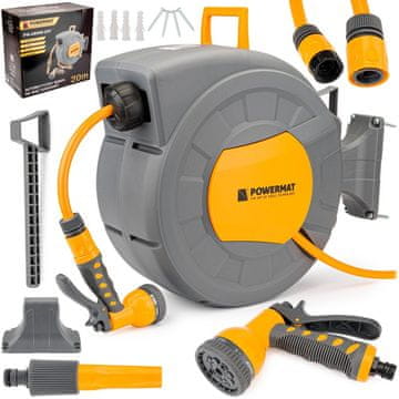 Powermat Automatsko crijevo za vodu na izvlačenje 20m + pribor