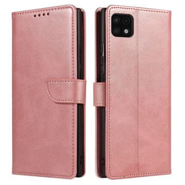 MG Magnet preklopna maska za Samsung Galaxy A22 4G, ružičasta