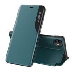 MG Eco Leather View preklopna maska za iPhone 13 Pro Max, zeleno