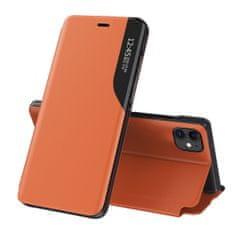 MG Eco Leather View preklopna maska za iPhone 13 Pro Max, naranča