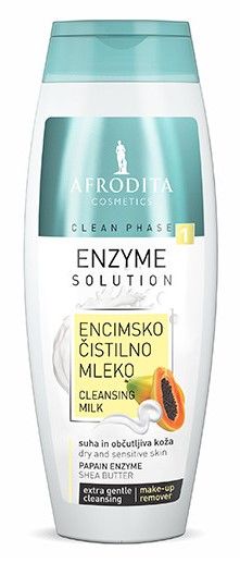Kozmetika Afrodita Clean Phase mlijeko za čišćenje, Enzyme Solutions, 200 ml