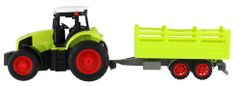 Teddies RC traktor s vučom, 38 cm, 27 MHz
