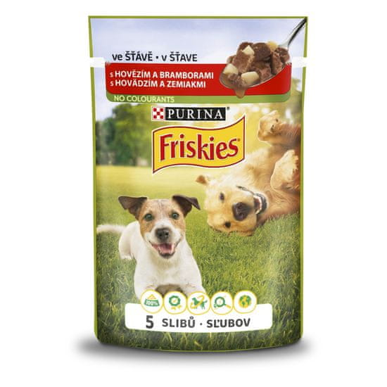 Friskies Adult s govedinom i krumpirom u umaku, 20 x 100 g