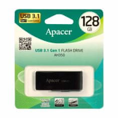 Apacer AH350 USB stick, 3.1, 128 Gb, crno/bijela (AP128GAH350B-1)