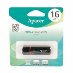 Apacer AH333 USB stick, 16 GB, crna (AP16GAH333B-1)