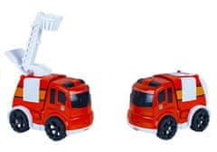 Lean-toys Vatrogasna postaja na baterije + automobili na trenje