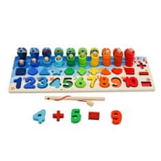 Aga4Kids Drvena edukativna građevnica s brojevima