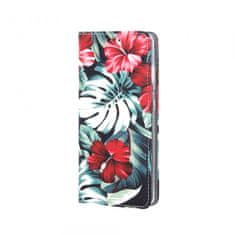 Havana Trendy Flower futrola za Samsung Galaxy A32 A325 LTE, preklopna, crno-crvena
