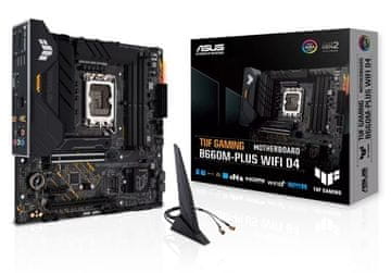 ASUS TUF Gaming B660M-PLUS WiFi D4 matična ploča, DDR4, LGA1700, mATX (90MB1930-M1EAY0)