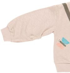 Boboli pulover za djevojčice s džepom Born To Be Wild, bež, 68 (234010)