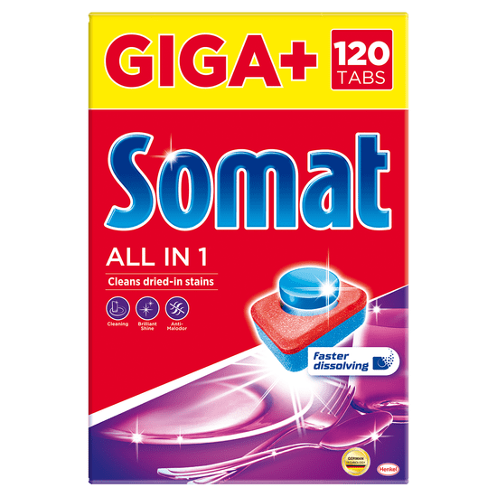 Somat All in 1 Giga+ tablete za perilicu posuđa, 120/1