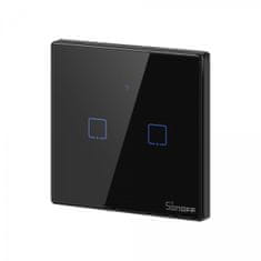 Sonoff T3EU2C-TX pametni zidni prekidač, Wi-Fi, dvostruki