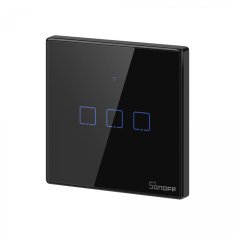 Sonoff T3EU3C-TX pametni zidni prekidač, Wi-Fi, trostruki