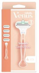Gillette Brijač Venus Smooth Sensitive - 4 glave za brijanje
