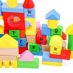 Aga4Kids Drvene kocke 100 komada