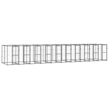 Vidaxl Vanjski kavez za pse čelični 24,2 m²