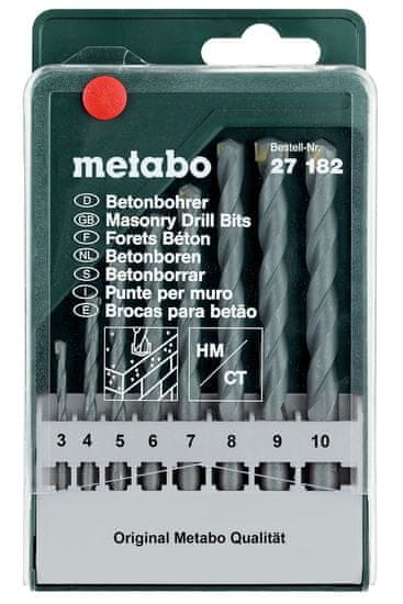 Metabo 8-dijelni set svrdla za beton Classic (627182000)