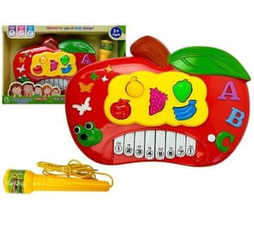 Lean-toys Interaktivni jabučni klavir + mikrofon