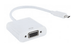 E-green konverter, USB-C (M) - VGA (F), bijela