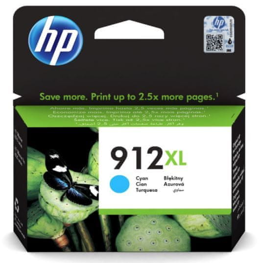 HP tinta 912XL, instant ink, cyan (3YL81AE)