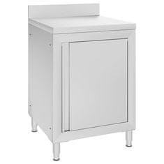 Vidaxl Komercijalni kuhinjski ormarići 2 kom. od nehrđajućeg čelika