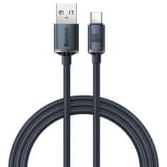 BASEUS Crystal Shine kabel USB / USB-C 5A 100W 1.2m, crno